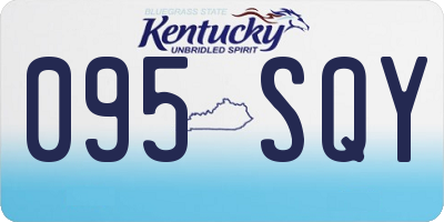 KY license plate 095SQY