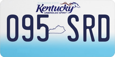 KY license plate 095SRD