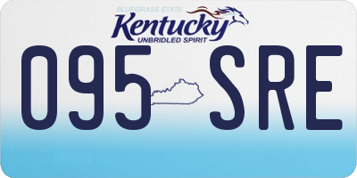 KY license plate 095SRE