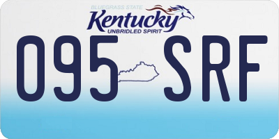 KY license plate 095SRF