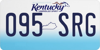 KY license plate 095SRG