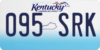 KY license plate 095SRK