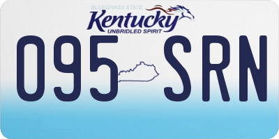 KY license plate 095SRN
