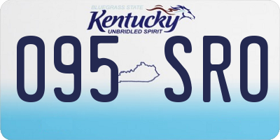 KY license plate 095SRO