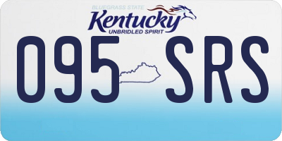 KY license plate 095SRS