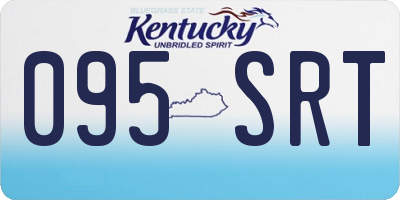 KY license plate 095SRT