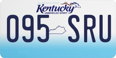 KY license plate 095SRU