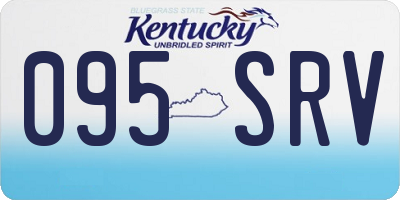 KY license plate 095SRV