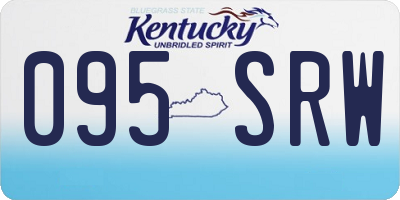 KY license plate 095SRW