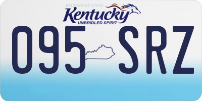 KY license plate 095SRZ
