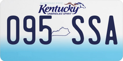 KY license plate 095SSA