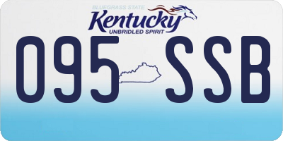 KY license plate 095SSB