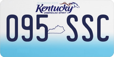KY license plate 095SSC