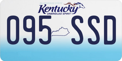 KY license plate 095SSD