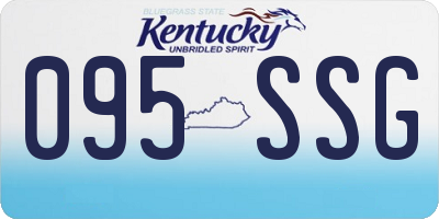KY license plate 095SSG