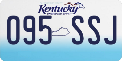 KY license plate 095SSJ