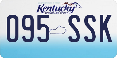 KY license plate 095SSK