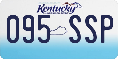 KY license plate 095SSP