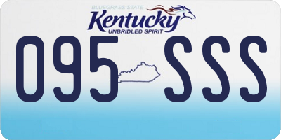 KY license plate 095SSS