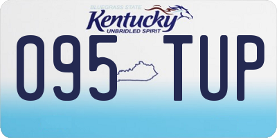 KY license plate 095TUP