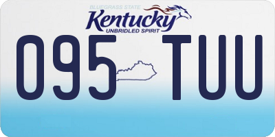 KY license plate 095TUU