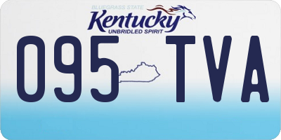 KY license plate 095TVA