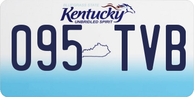 KY license plate 095TVB