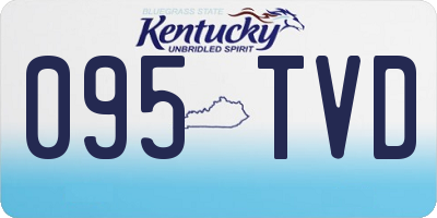 KY license plate 095TVD