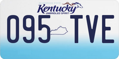 KY license plate 095TVE