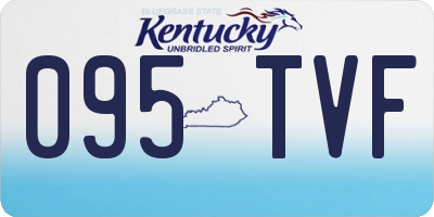 KY license plate 095TVF