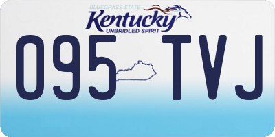 KY license plate 095TVJ