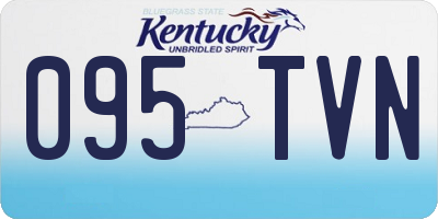 KY license plate 095TVN