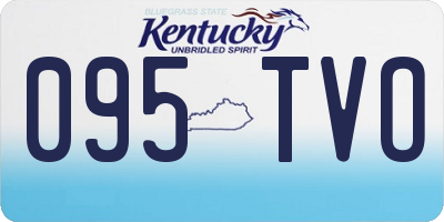 KY license plate 095TVO