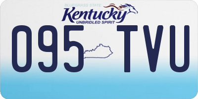 KY license plate 095TVU