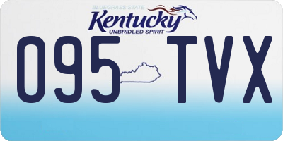KY license plate 095TVX
