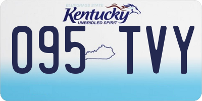 KY license plate 095TVY
