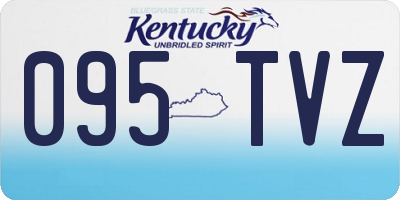 KY license plate 095TVZ