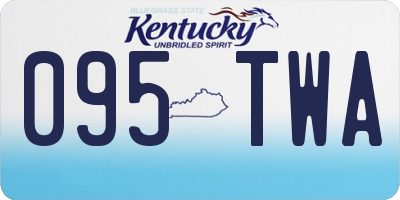 KY license plate 095TWA