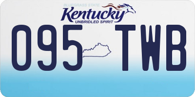 KY license plate 095TWB