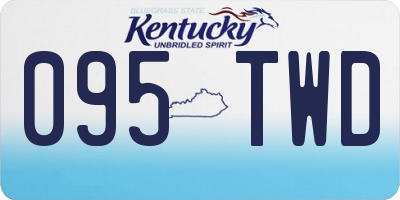KY license plate 095TWD