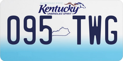 KY license plate 095TWG