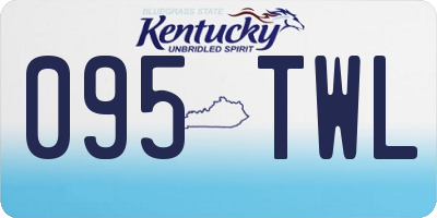 KY license plate 095TWL