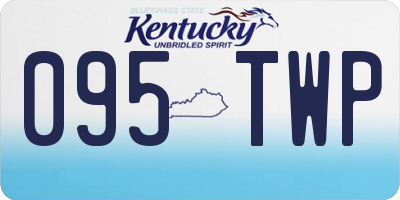 KY license plate 095TWP