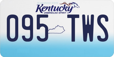 KY license plate 095TWS