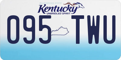 KY license plate 095TWU