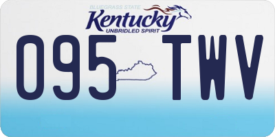 KY license plate 095TWV