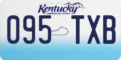 KY license plate 095TXB