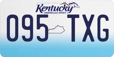 KY license plate 095TXG