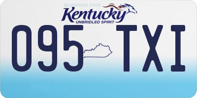 KY license plate 095TXI