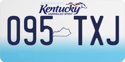 KY license plate 095TXJ